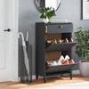 vidaXL Shoe Cabinet VIKEN Anthracite Grey Engineered Wood
