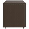 vidaXL Garden Storage Cabinet Brown 110x55x60.5 cm Poly Rattan