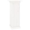 vidaXL Flower Stand White 40x40x90 cm Solid Wood Pine