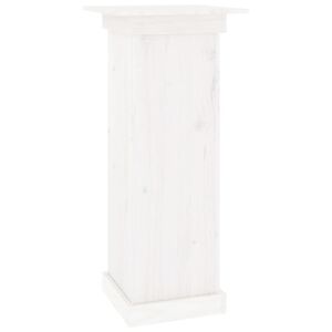 vidaXL Flower Stand White 40x40x90 cm Solid Wood Pine