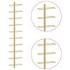vidaXL Wall-mounted Wine Rack for 10 Bottles Gold Metal