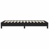 vidaXL Bed Frame without Mattress Black 100x190 cm Twin Faux Leather