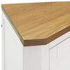 vidaXL Corner Cabinet 59x45x80 cm Solid Oak Wood