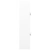 vidaXL Office Cabinet White 90x40x180 cm Steel