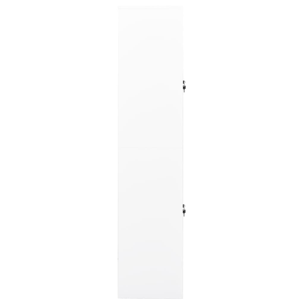 vidaXL Office Cabinet White 90x40x180 cm Steel