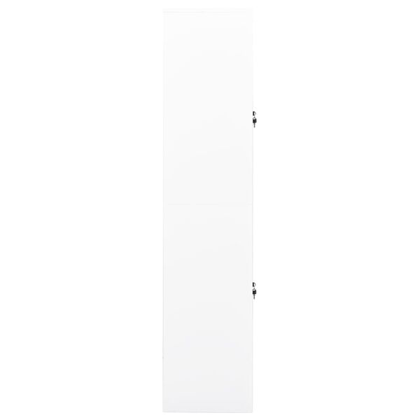 vidaXL Office Cabinet White 90x40x180 cm Steel