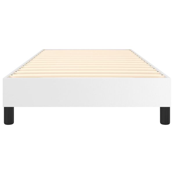 vidaXL Bed Frame without Mattress White Twin XL Faux Leather (US Only)