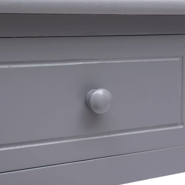vidaXL Writing Desk Grey 110x45x76 cm Wood