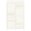 vidaXL Garden Shed White 102x52x174.5 cm Solid Wood Fir