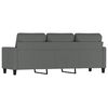 vidaXL 3-Seater Sofa Dark Grey 180 cm Fabric