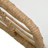vidaXL Garden Chairs with Cushions 2 pcs Poly Rattan Oak