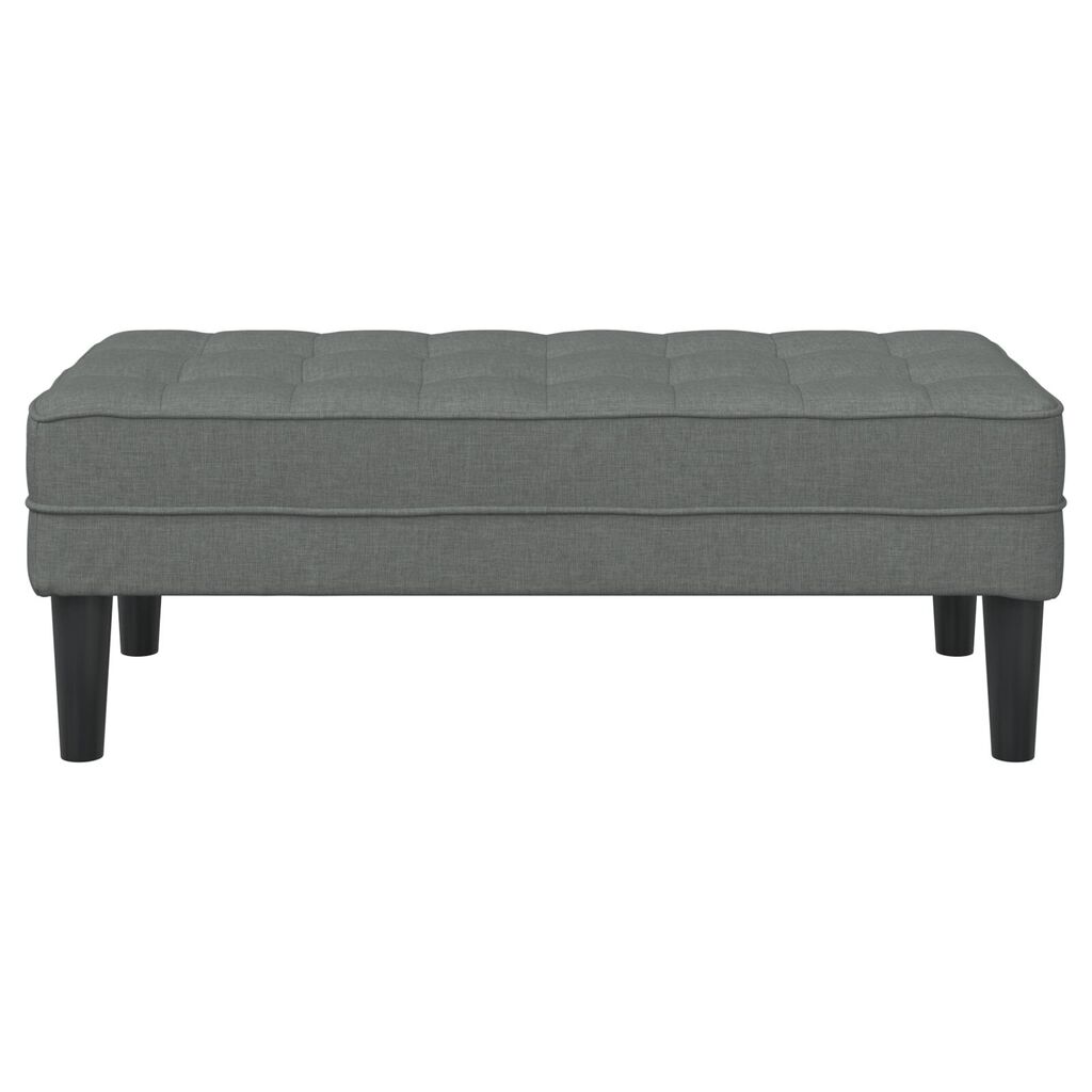 vidaXL Bench Dark Grey 113x57x39 cm Fabric
