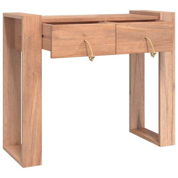 vidaXL Console Table 90x35x75 cm Solid Teak Wood