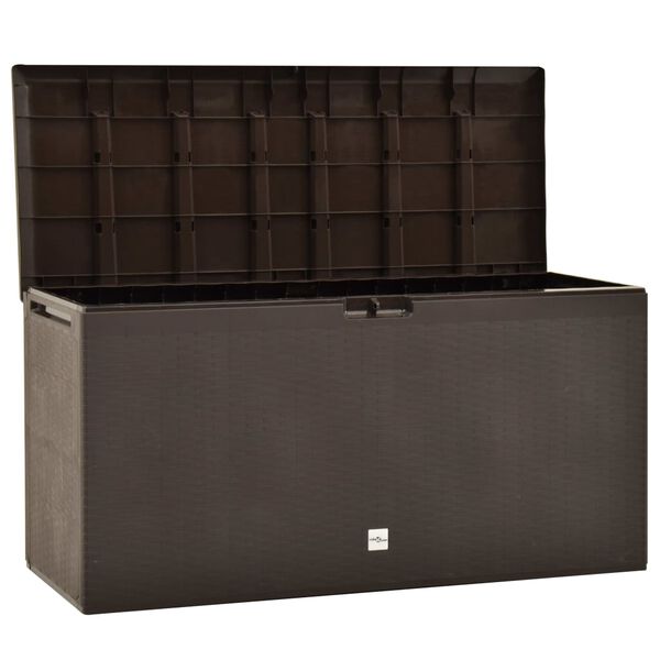 vidaXL Garden Storage Box Brown 114x47x60 cm