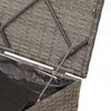 vidaXL Cushion Box with Storage Grey 50 x 50 x 50 cm Poly Rattan