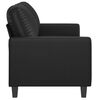 vidaXL 2-Seater Sofa Black 140 cm Faux Leather