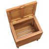 vidaXL Laundry Basket 40x30x45 cm Solid Teak Wood