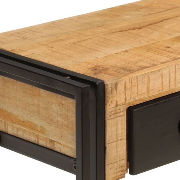 vidaXL Console Table 110x30x76 cm Solid Wood Mango