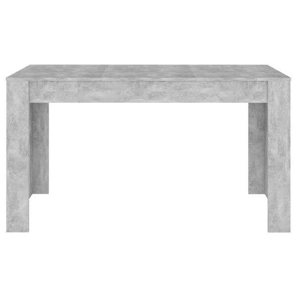 vidaXL Dining Table Concrete Grey 140x74.5x76 cm Engineered Wood