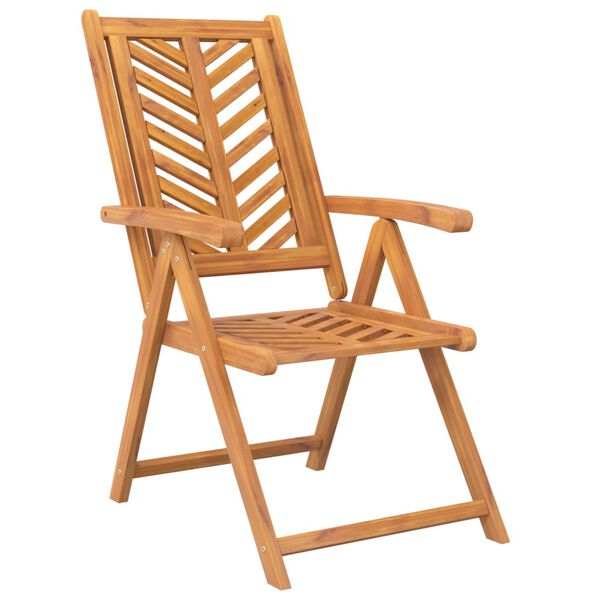vidaXL Reclining Garden Chairs 3 pcs Solid Wood Acacia