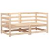 vidaXL Garden Sofas Corner 2 pcs 70x70x67 cm Solid Wood Pine