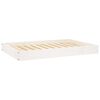 vidaXL Dog Bed White 91.5x64x9 cm Solid Wood Pine
