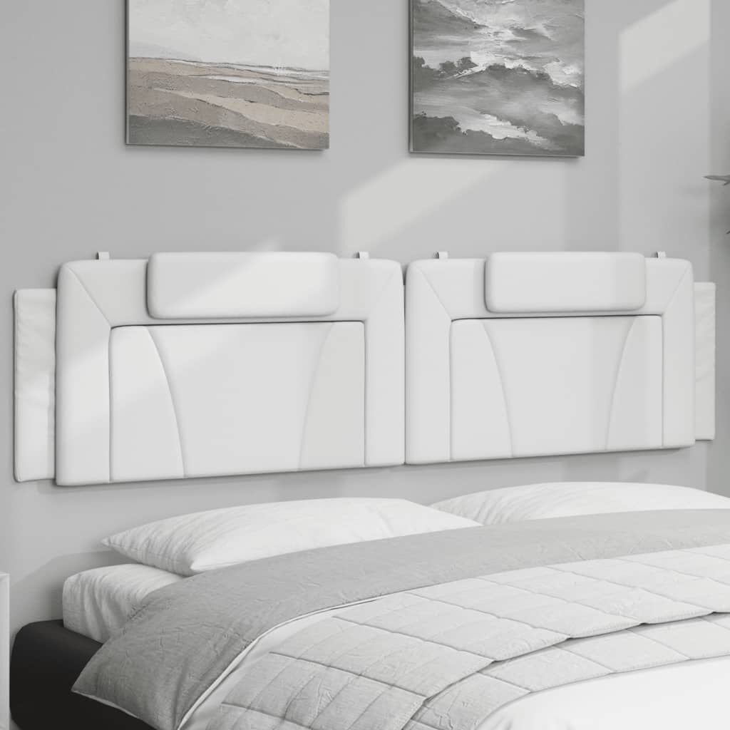 vidaXL Headboard Cushion White 193 cm Faux Leather