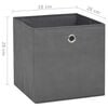 vidaXL Storage Boxes 4 pcs Non-woven Fabric 28x28x28 cm Grey
