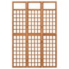 vidaXL 3-Panel Room Divider/Trellis Solid Fir Wood 121x180.5 cm