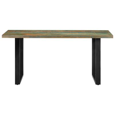 vidaXL Dining Table 160x80x75 cm Solid Reclaimed Wood