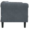 vidaXL Sofa 2-Seater Dark Grey Velvet