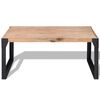 vidaXL Coffee Table Solid Acacia Wood 100x60x45 cm
