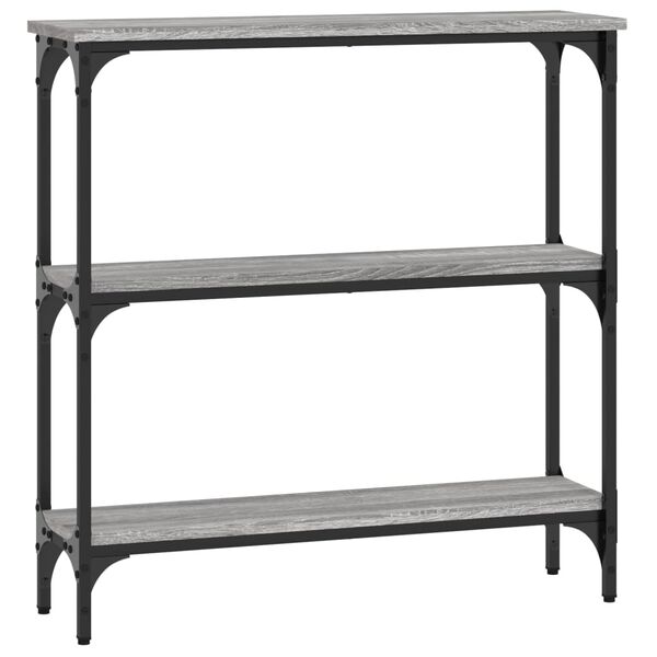 vidaXL Console Table Grey Sonoma 75x22.5x75 cm Engineered Wood