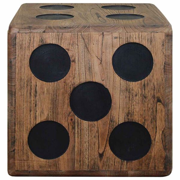 vidaXL Storage Box Mindi Wood 40x40x40 cm Dice Design