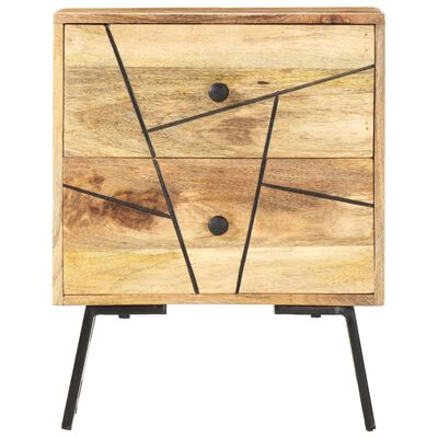 vidaXL Bedside Cabinet 40x30x50 cm Solid Mango Wood