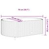 vidaXL 7 Piece Garden Sofa Set with Cushions Brown Poly Rattan