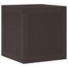vidaXL Garden Storage Box Brown 55 x 53 x 57 cm Polypropylene