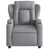 vidaXL Massage Recliner Chair Light Grey Fabric