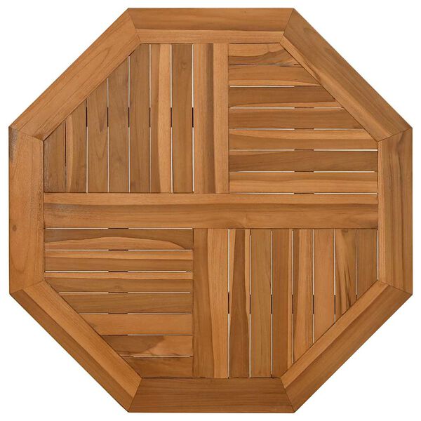 vidaXL Table Top 60x60x2.5 cm Octagonal Solid Wood Teak