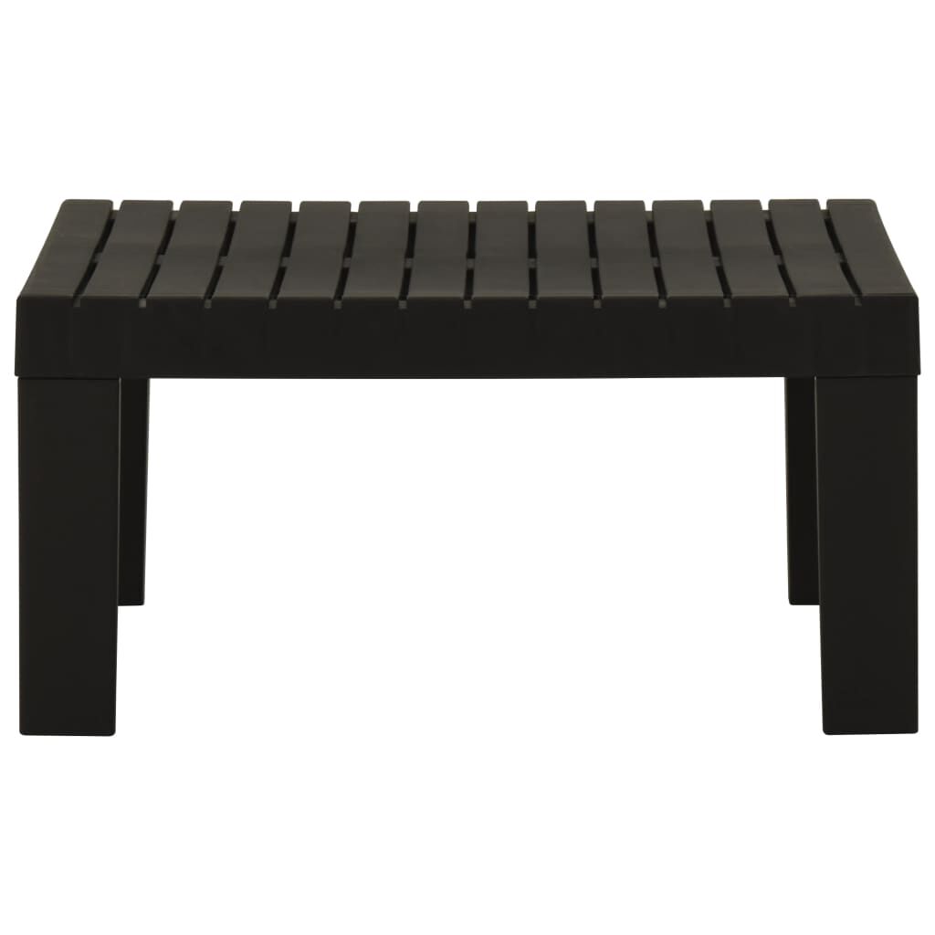 vidaXL Garden Lounge Table Plastic Grey