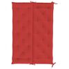 vidaXL Garden Bench Cushion Red 150x(50+50)x7cm Oxford Fabric