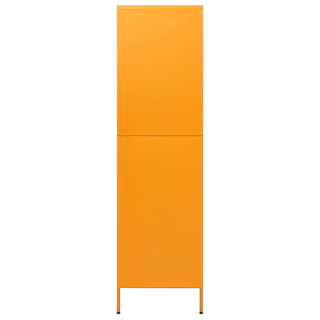 vidaXL Wardrobe Mustard Yellow 90x50x180 cm Steel