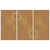 vidaXL Garden Wall Decorations 3 pcs 105x55 cm Corten Steel Sun Design