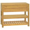 vidaXL Bathroom Cabinet 90x45x75 cm Solid Wood Teak
