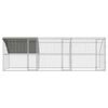 vidaXL Chicken Cage Silver 600 x 200 x 198.5 cm Galvanised steel