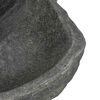 vidaXL Wall Hung Basin Grey (38-45) x (30-35) x 15 cm River stone