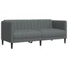 vidaXL 2 Piece Sofa Set Dark Grey Fabric