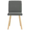 vidaXL Dining Chairs 2 pcs Dark Grey Fabric