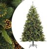 vidaXL Artificial Hinged Christmas Tree with Cones 240 cm