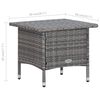 vidaXL 2 Piece Garden Lounge Set with Cushions Poly Rattan Grey